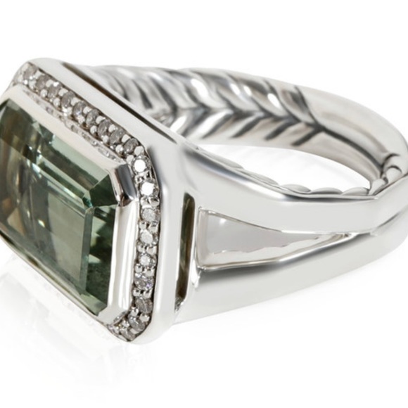 David Yurman Prasiolite statement ring - Picture 3 of 8